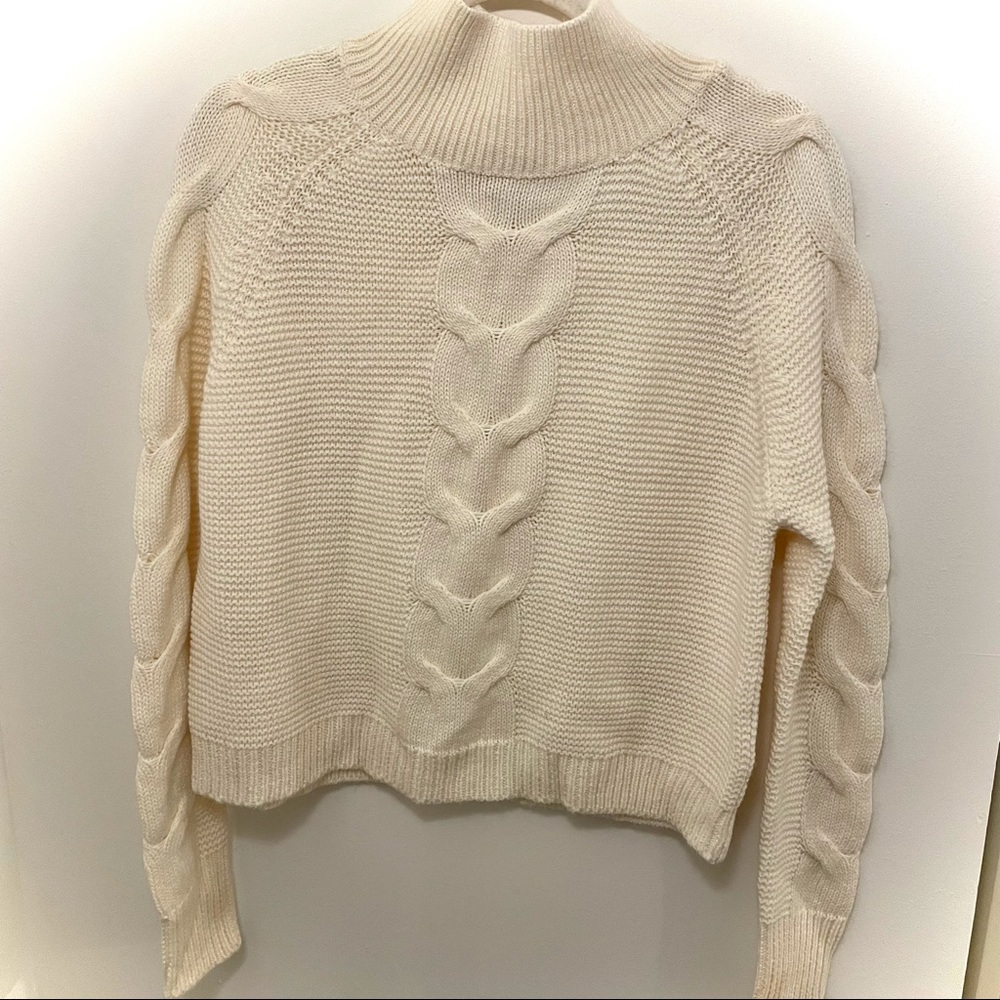 Cream Cable Knit Sweater
